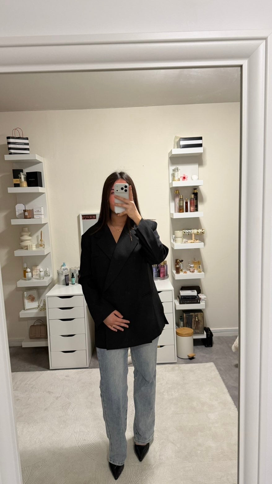 Blazer Noir Asymétrique