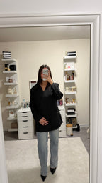 Blazer Noir Asymétrique